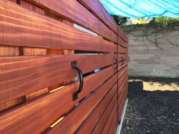 Redwood Fence Construction in Bowie