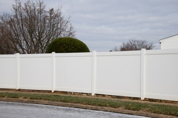 Solid Vinyl Fence Installation in Bowie