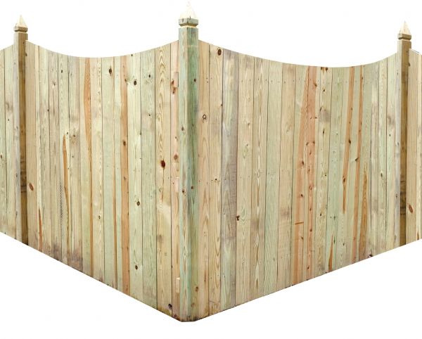 Scalloped Fence Installation in Bowie